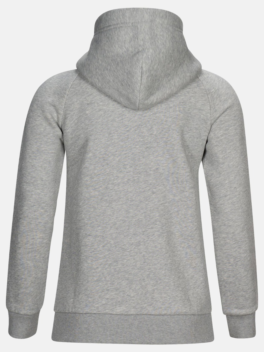Peak Performance Original Zip Hood Med Grey Mel
