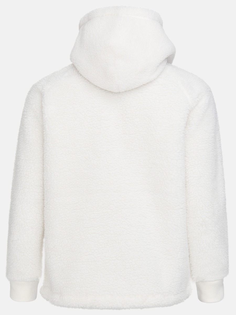 Peak Performance Original Pile Half Zip Hood White
