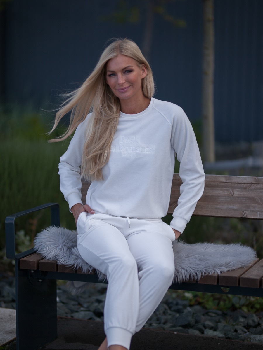 Peak Performance Original Velour Crew Offwhite