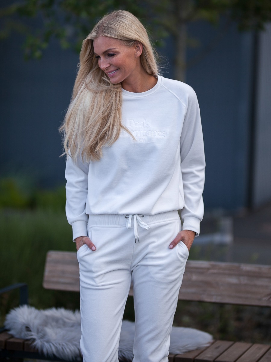 Peak Performance Original Velour Crew Offwhite