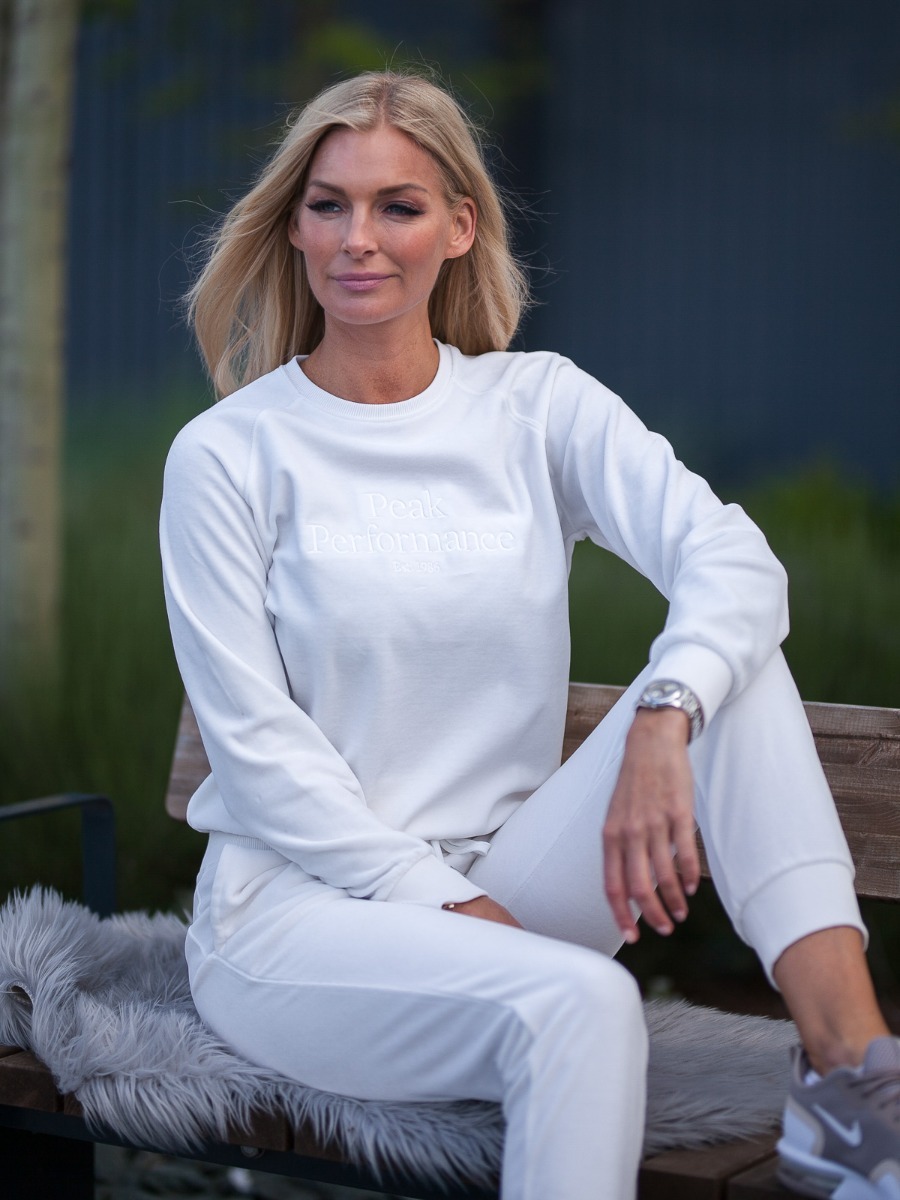 Peak Performance Original Velour Crew Offwhite