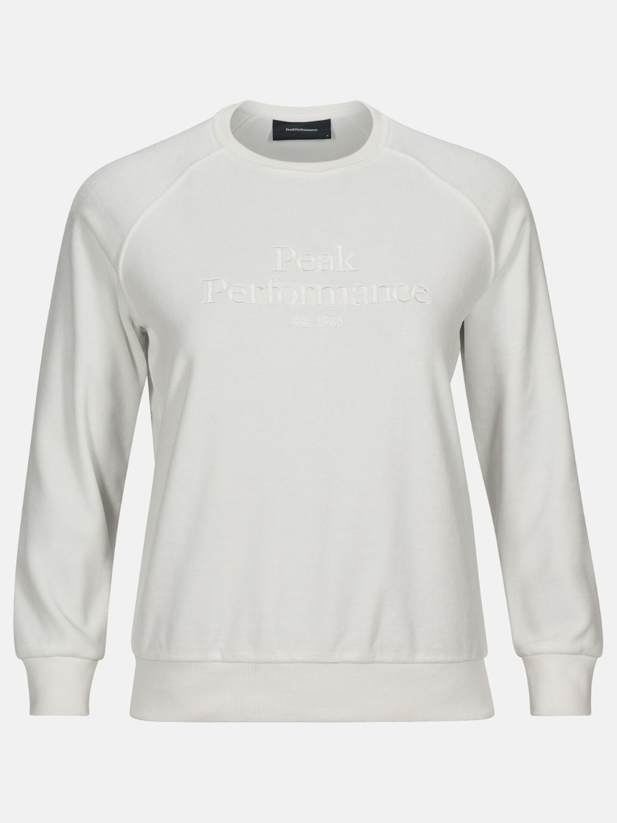 Peak Performance Original Velour Crew Offwhite