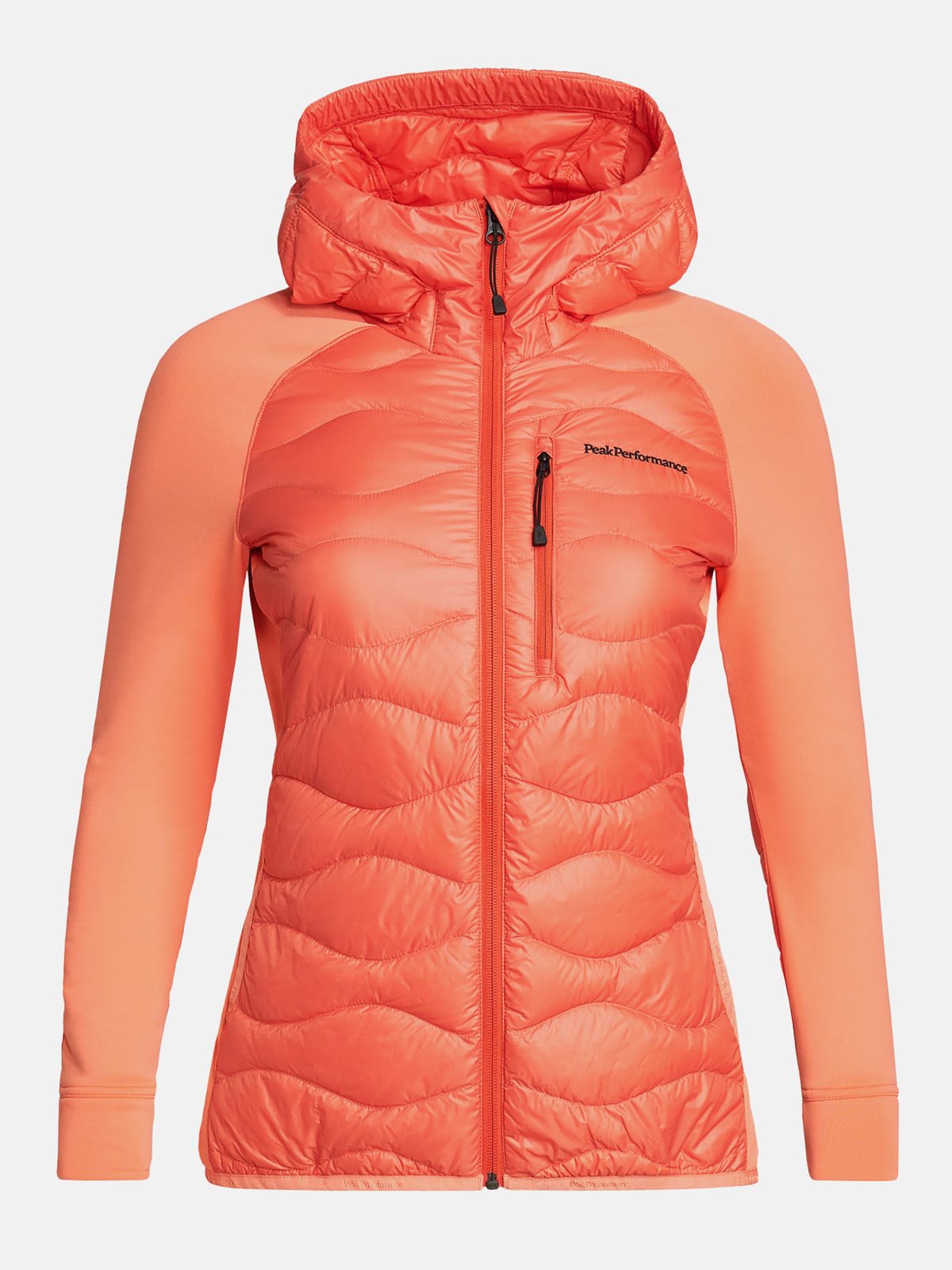 Peak Performance Helium Hybrid Hood Jacket Zeal Orange