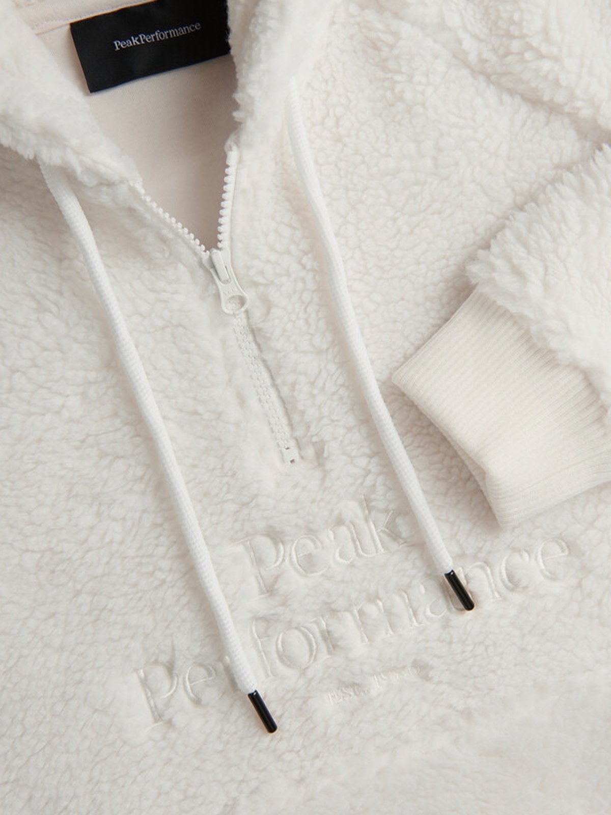 Peak Performance Original Pile Half Zip White
