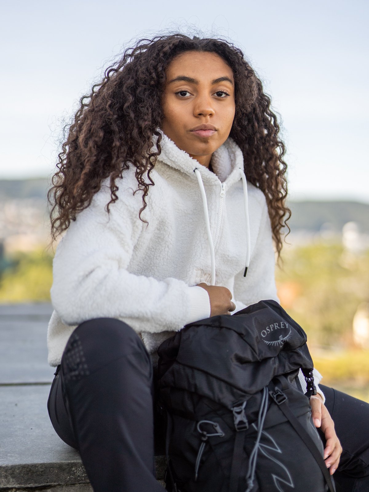 Peak Performance Original Pile Half Zip White