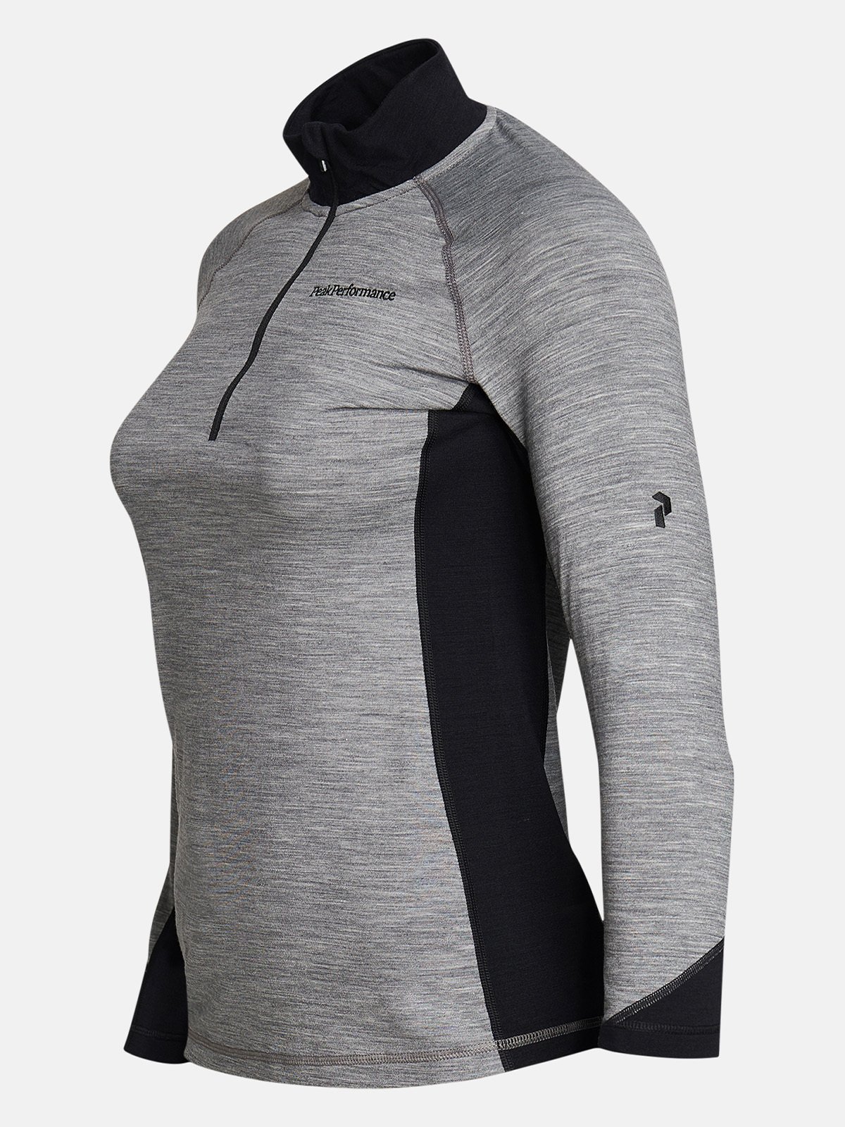Peak Performance Magic Half Zip Grey Melange / Black