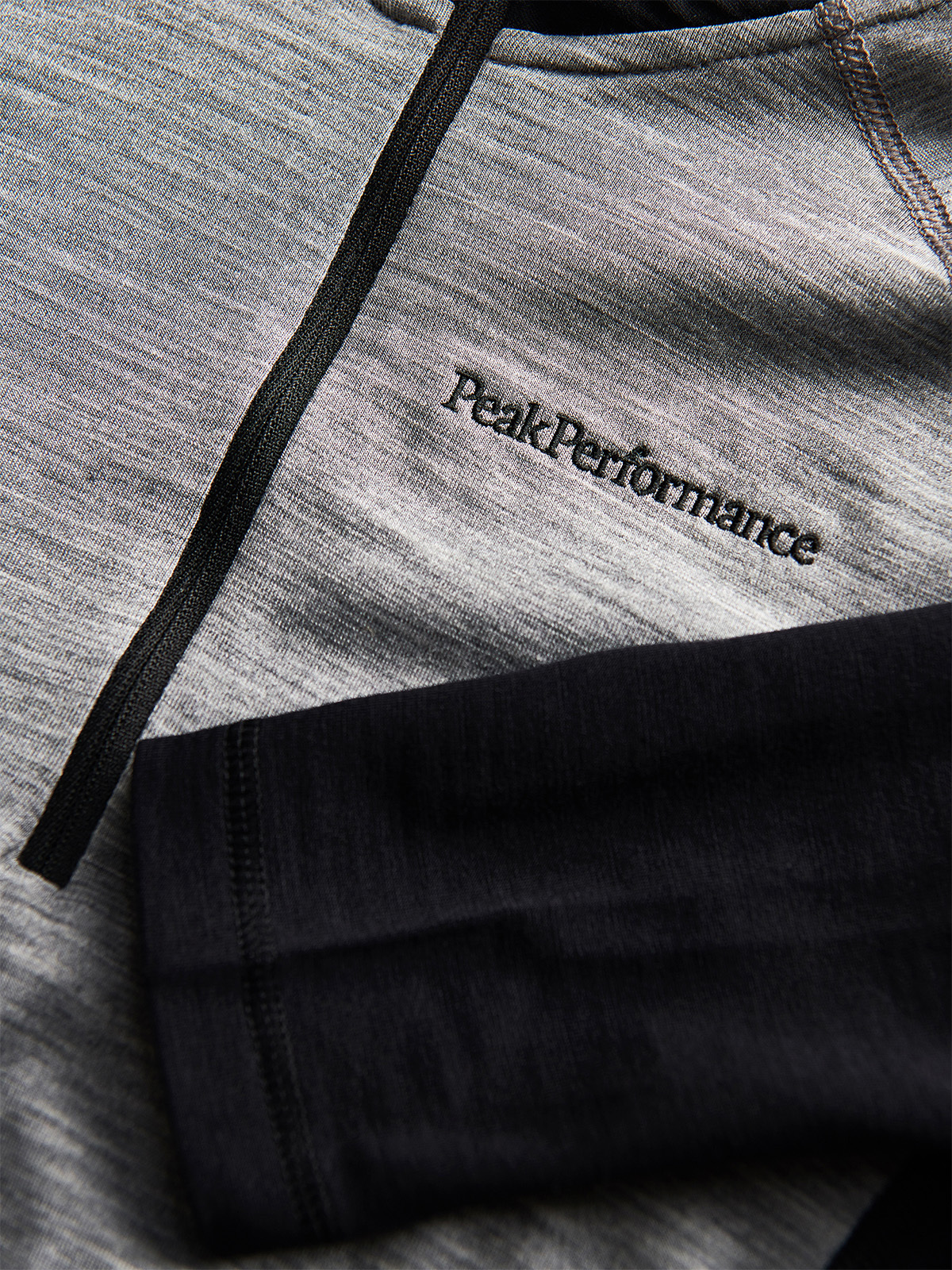 Peak Performance Magic Half Zip Grey Melange / Black