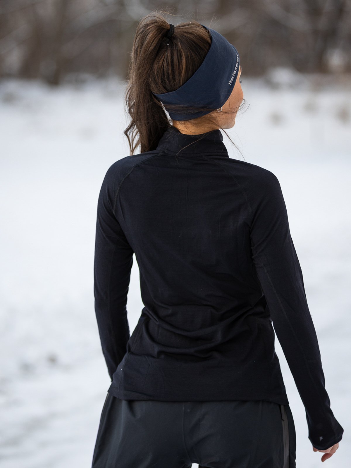 Peak Performance Magic Half Zip Grey Melange / Black