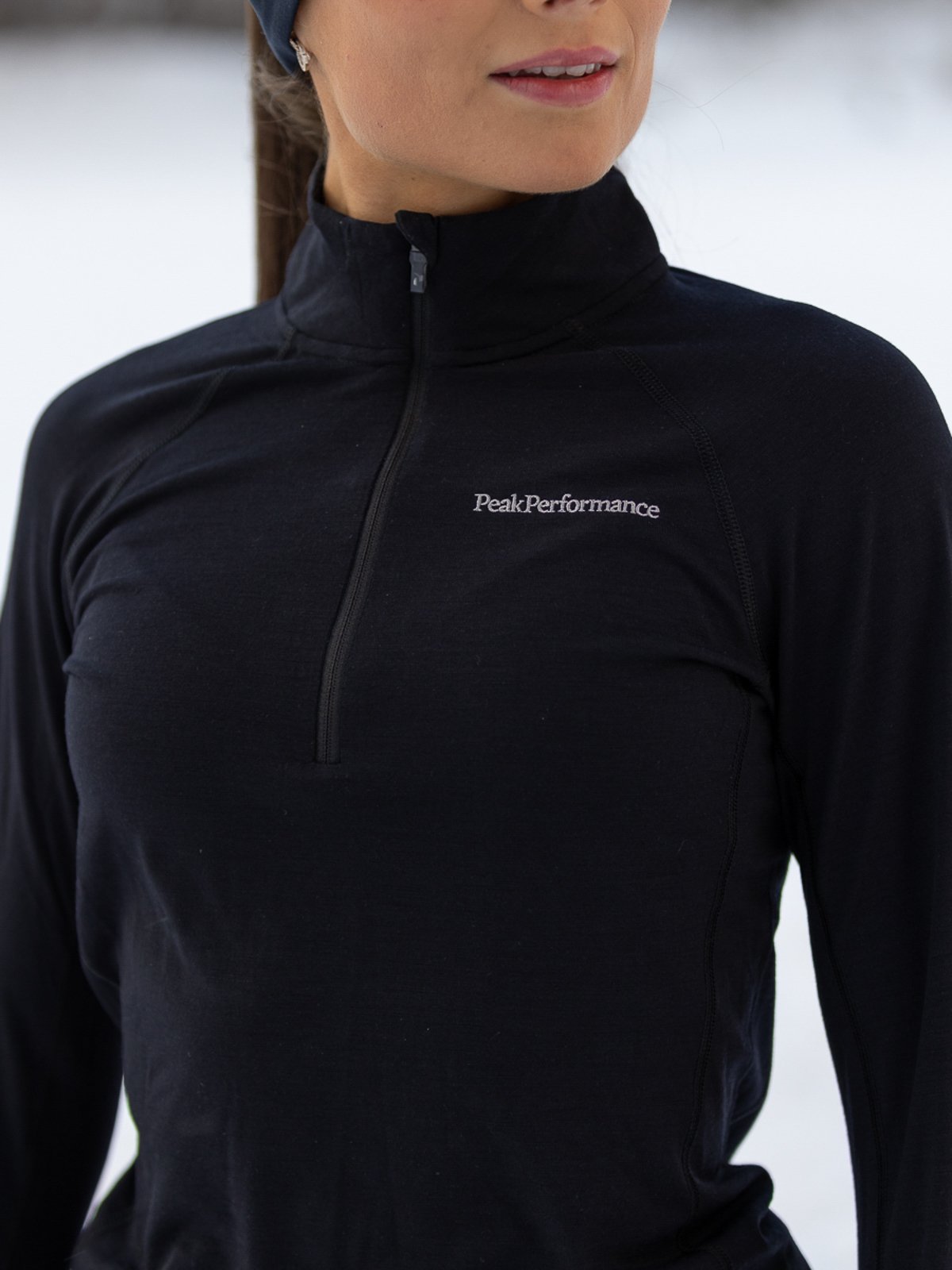 Peak Performance Magic Half Zip Grey Melange / Black