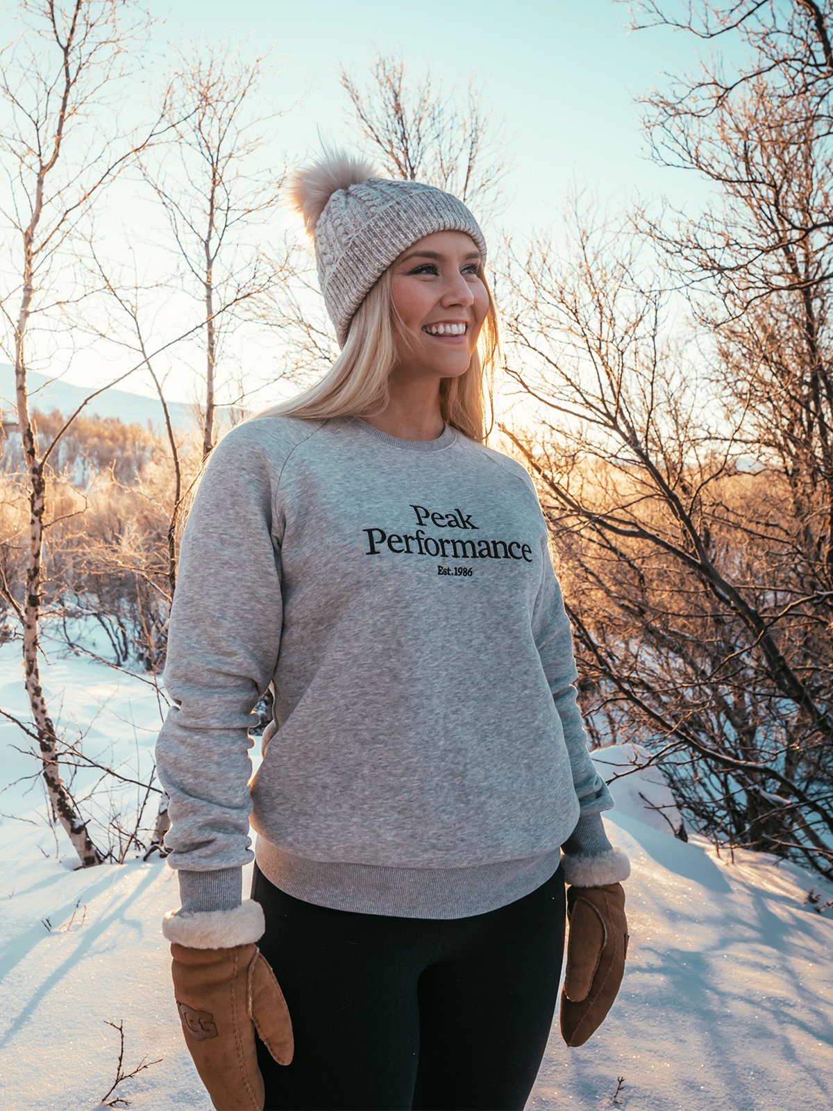 Peak Performance Original Crew Medium Grey melange