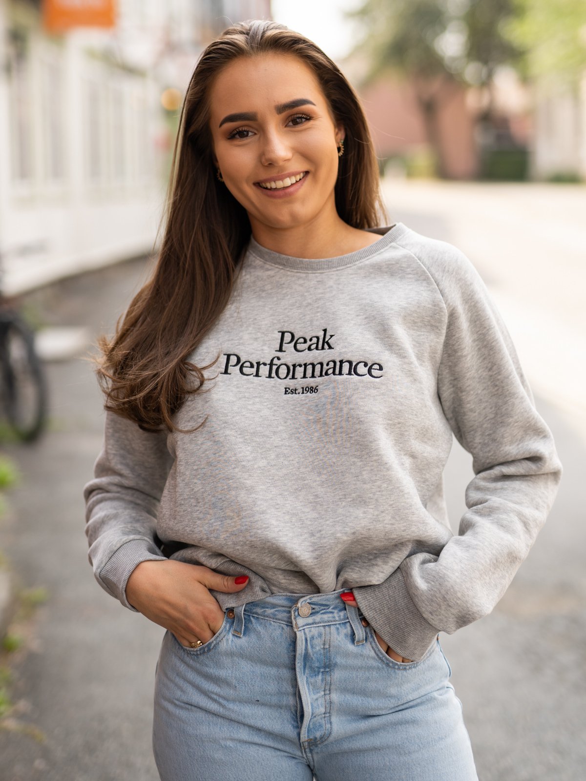 Peak Performance Original Crew Medium Grey melange