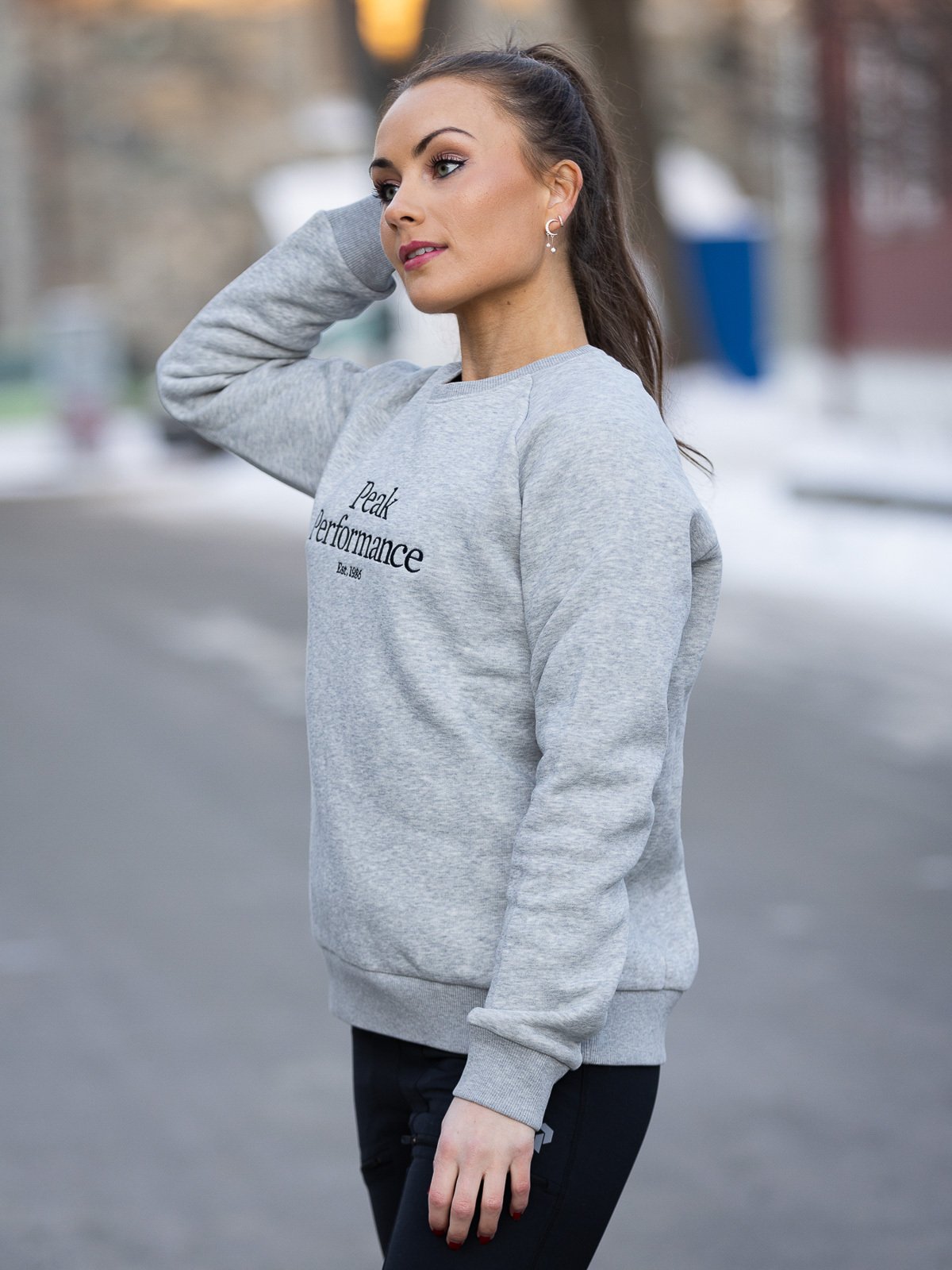 Peak Performance Original Crew Medium Grey melange