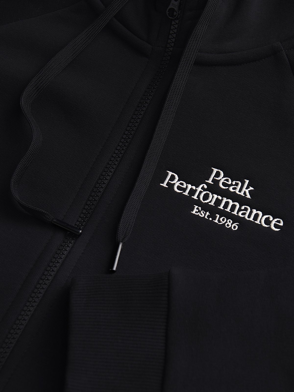 Peak Performance Original Zip Hood Black
