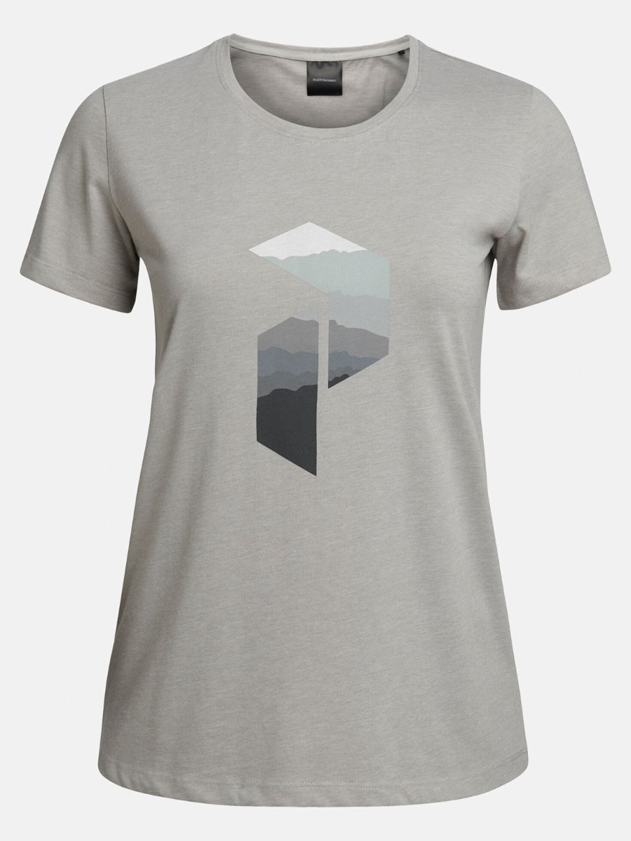 Peak Performance Explore Big P Tee Med Grey Melange