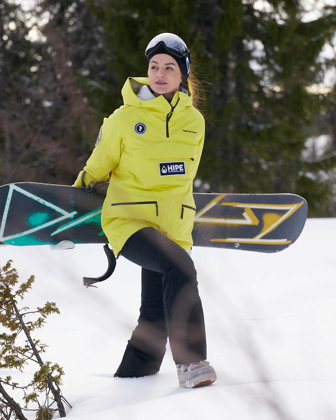 Peak Performance Vertixs 2L Jacket Patch Citrine / Black