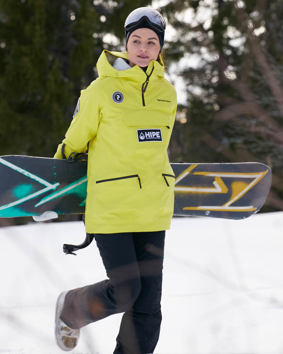 Peak Performance Vertixs 2L Jacket Patch Citrine / Black