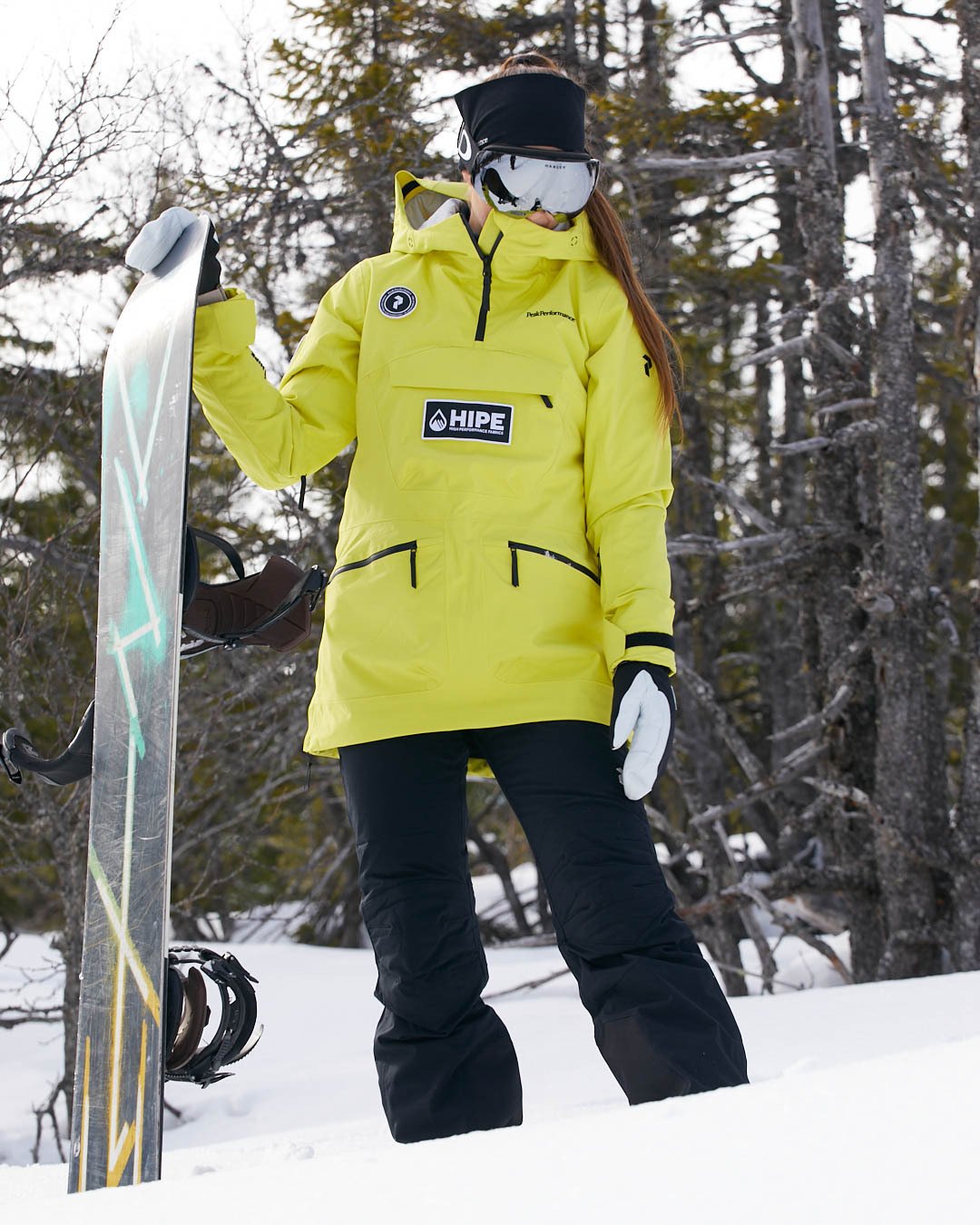 Peak Performance Vertixs 2L Jacket Patch Citrine / Black