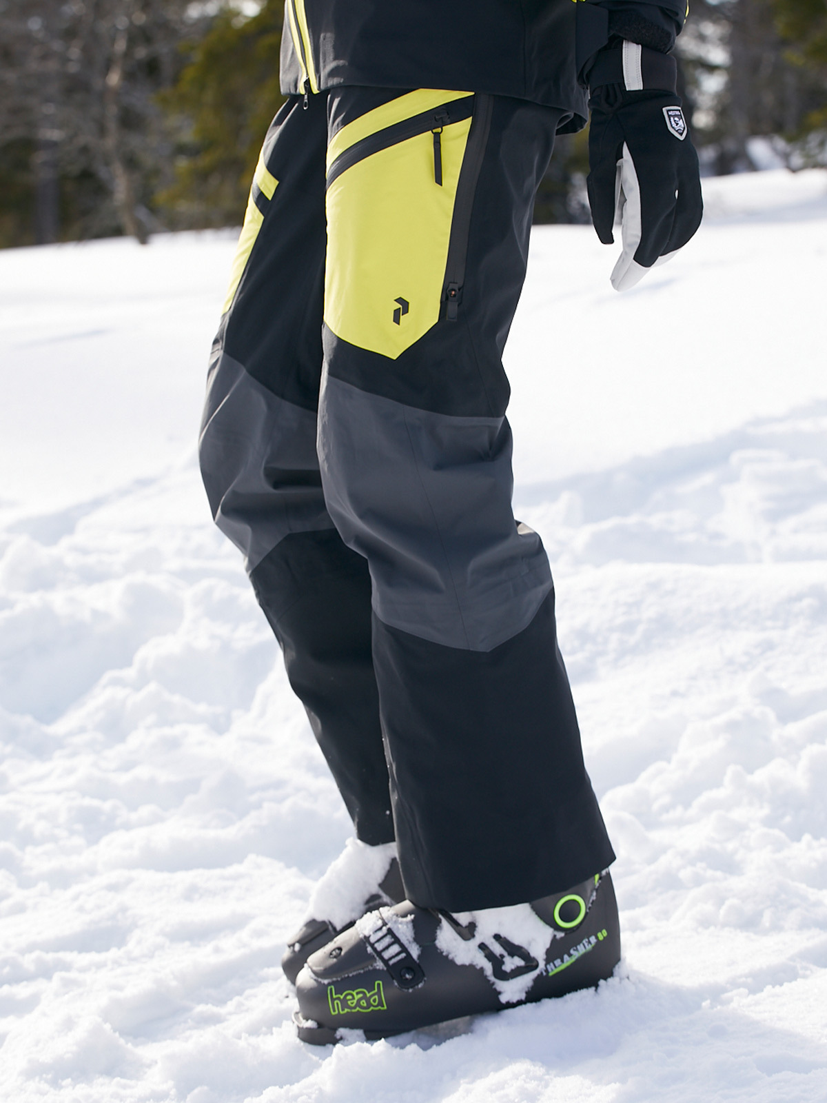 Peak Performance Gravity Pants Citrine/ motion grey/ black