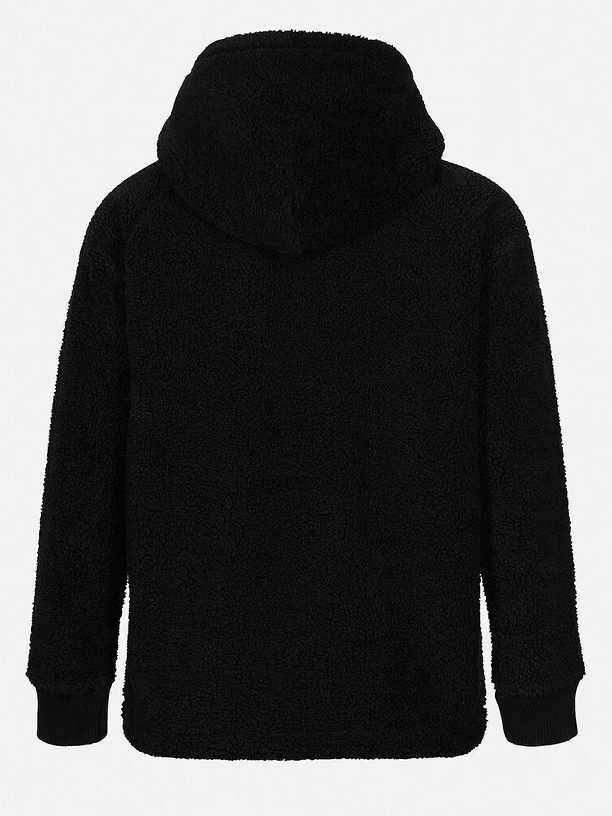 Peak Performance Original Pile Half Zip Hood Black