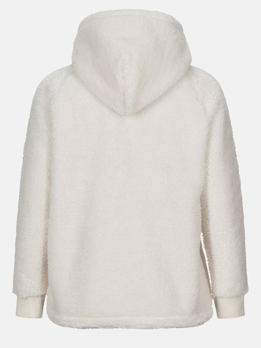 Peak Performance Original Pile Half Zip Hood Offwhite