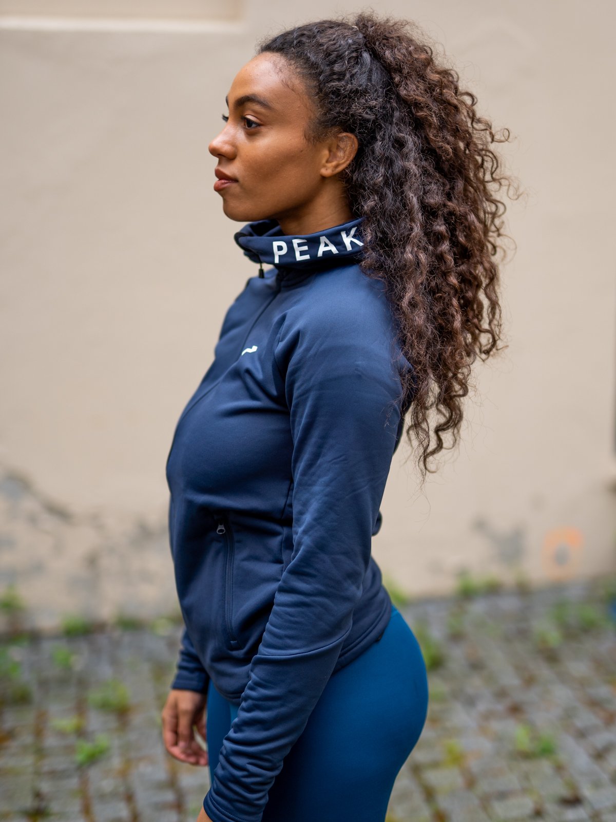 Peak Performance Rider Zip Hood Blue shadow