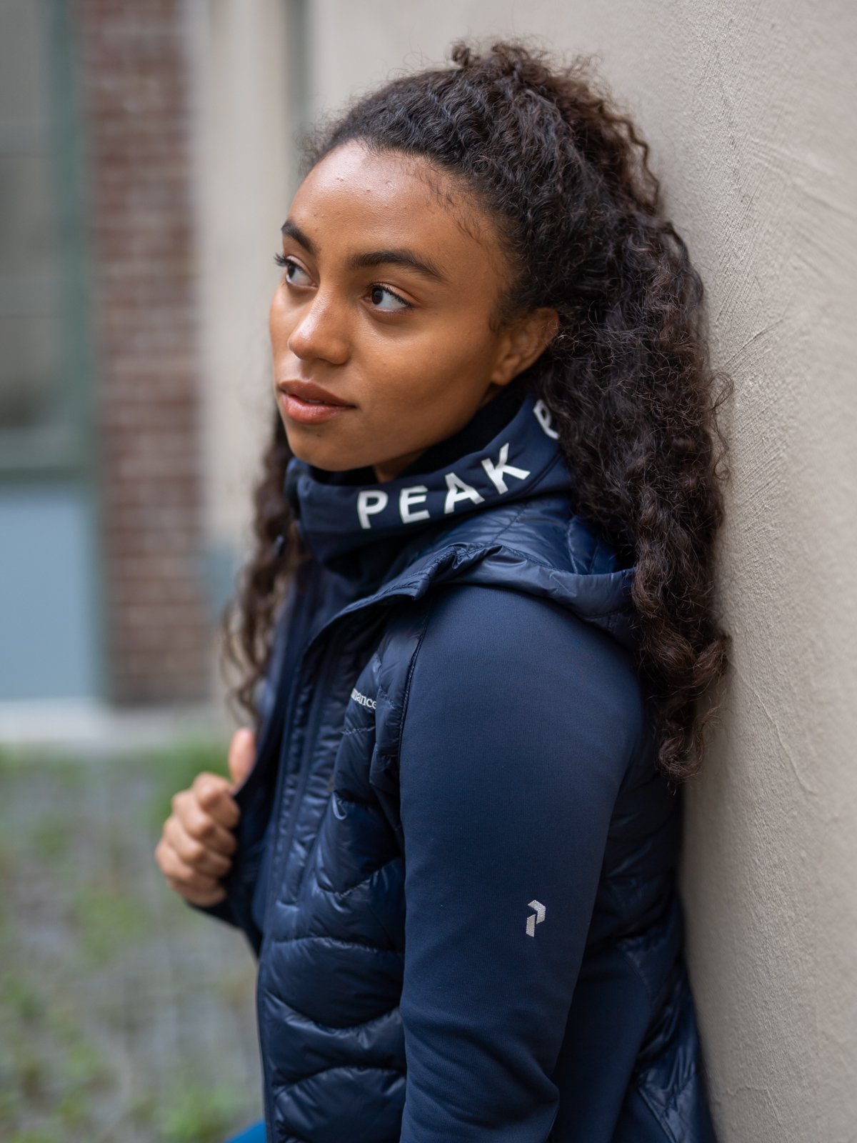 Peak Performance Rider Zip Hood Blue shadow