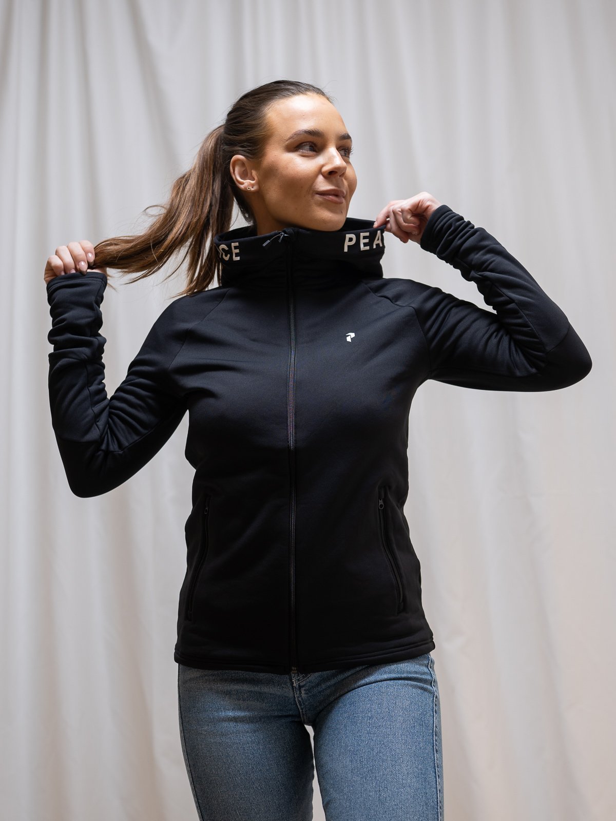 Peak Performance Rider Zip Hood Black