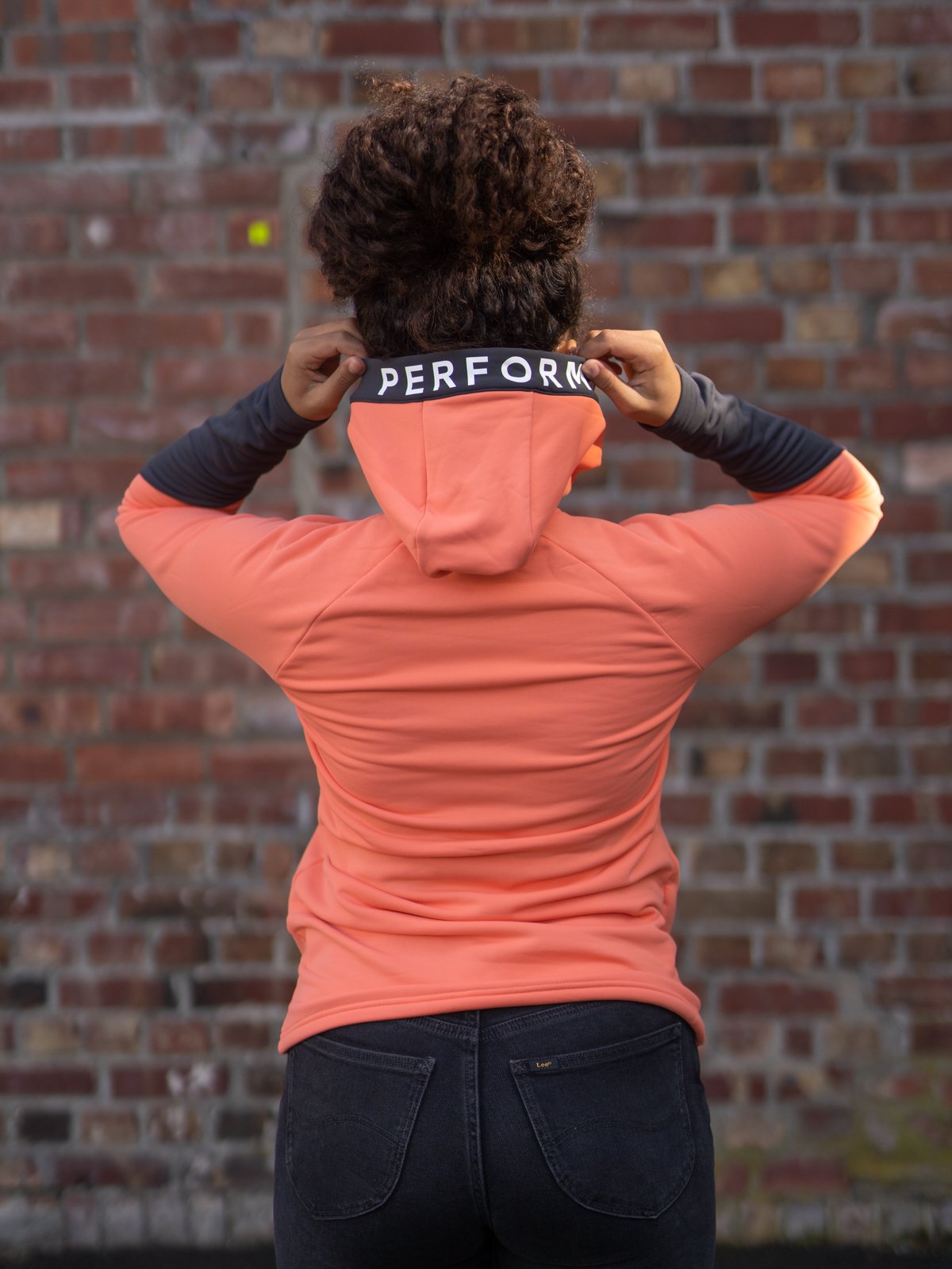 Peak Performance Rider Zip Hood Light orange