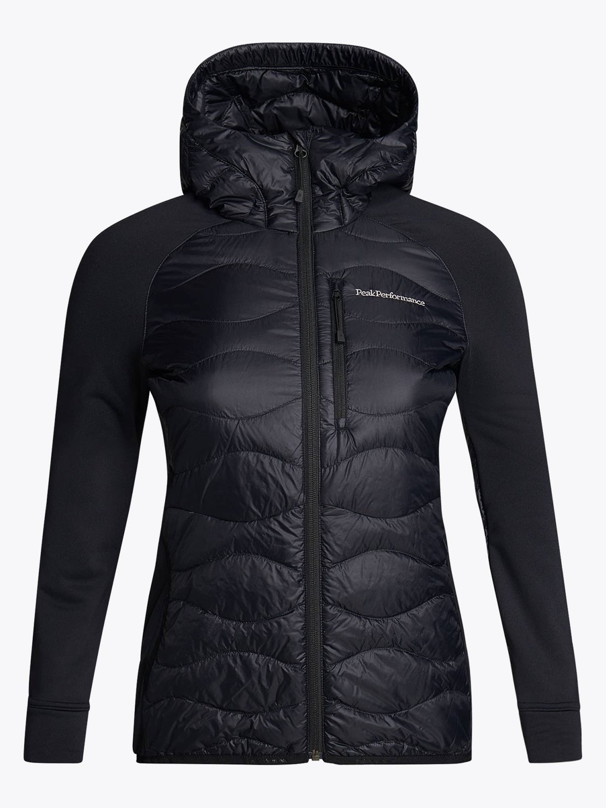 Peak Performance W Helium Down Hybrid Hood J Black