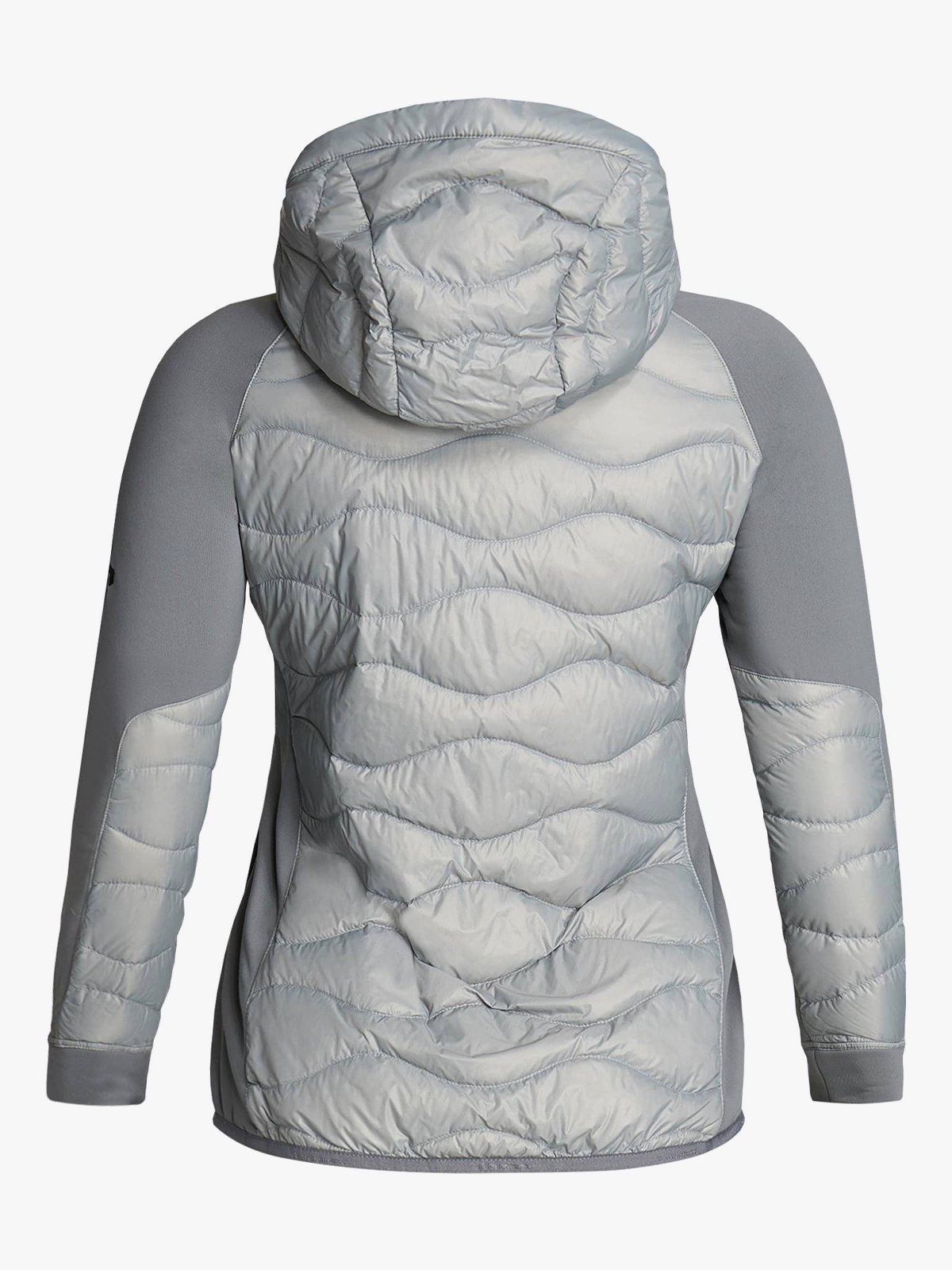 Peak Performance W Helium Down Hybrid Hood J Soud Mist / Grey Melange