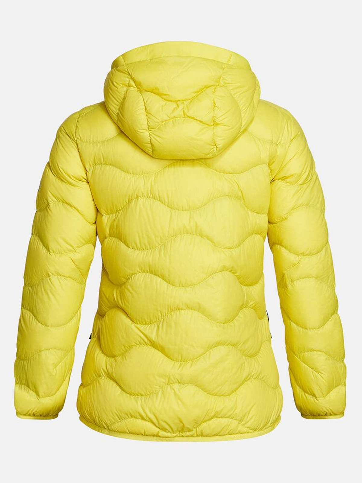 Peak Performance W Helium Down Hood Jacket Canary Lime