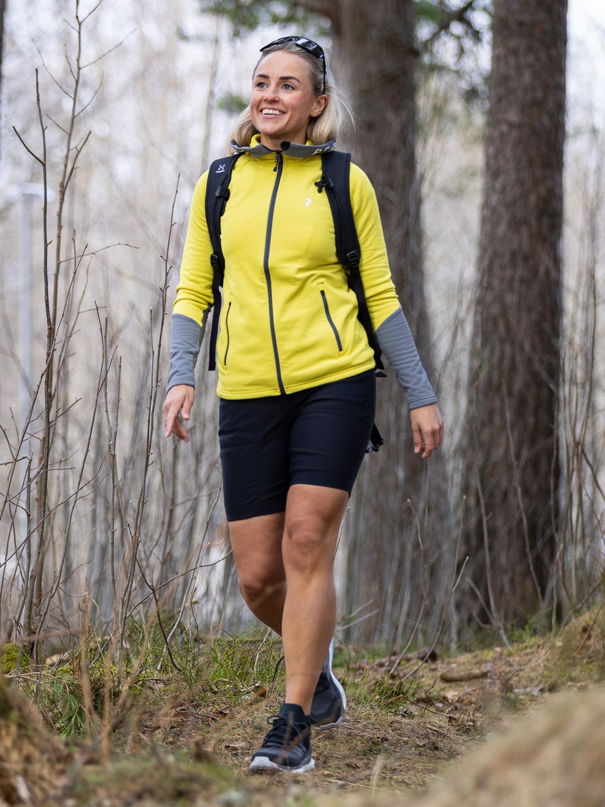 Peak Performance Rider Zip Hood Canary Lime / Quiet Grey