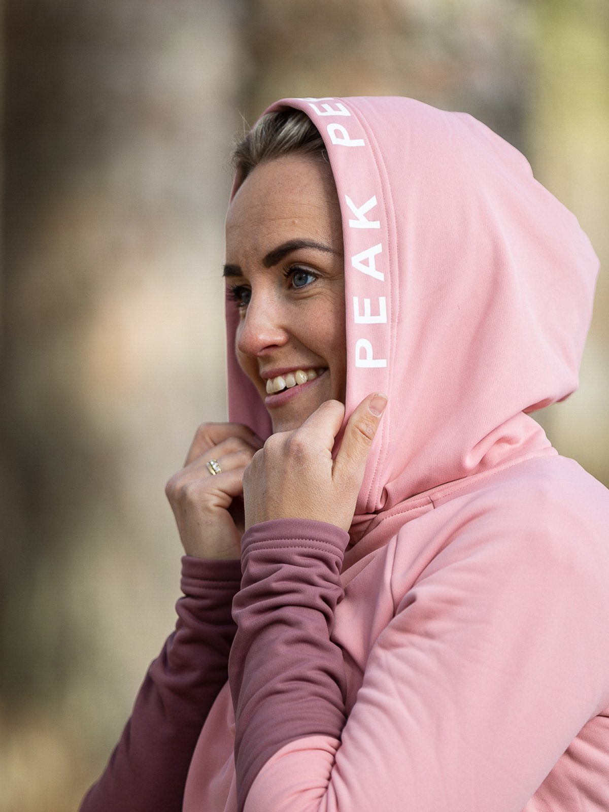 Peak Performance Rider Hood Warm Blush / Rose Brown