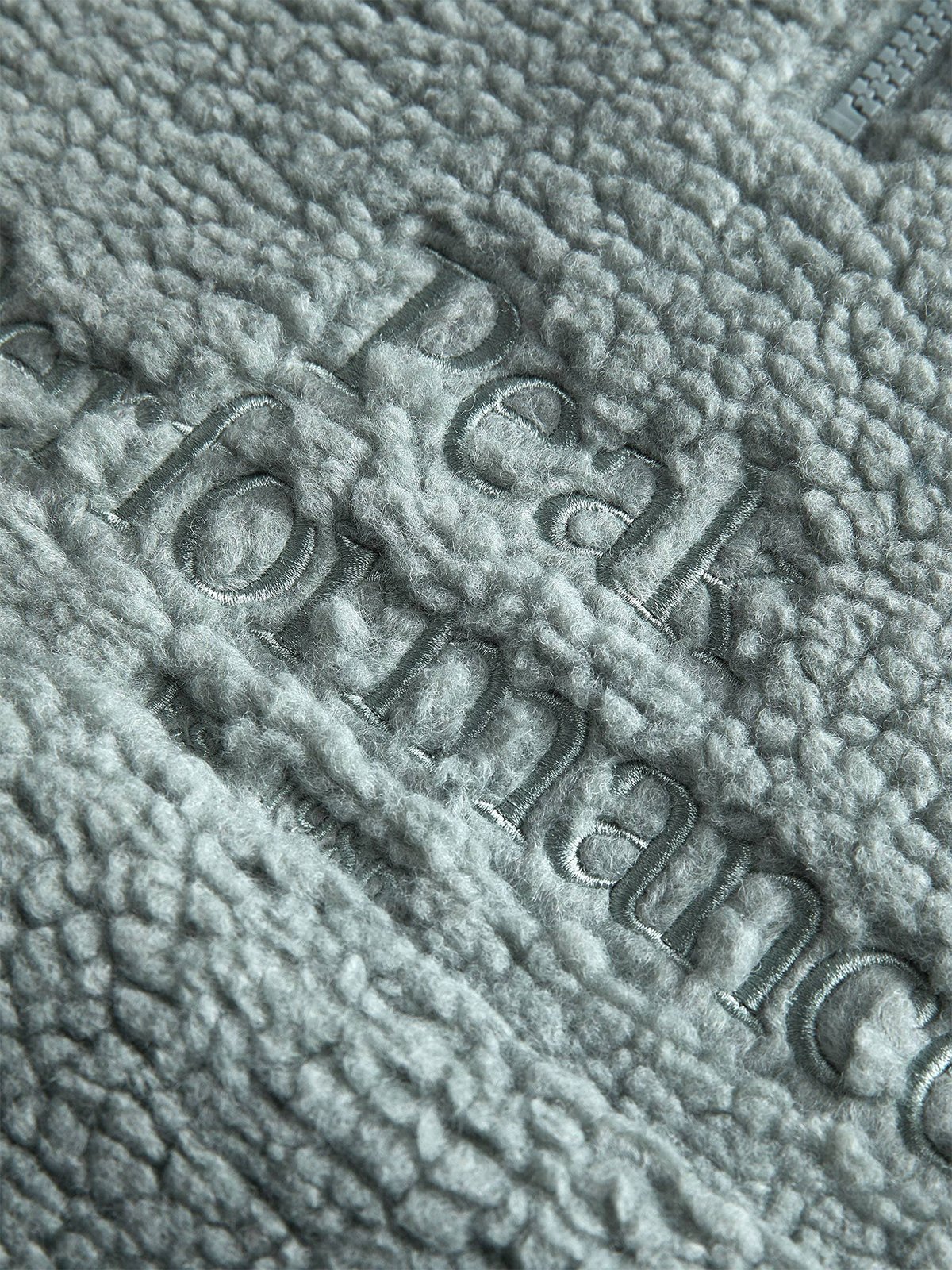 Peak Performance W Original Pile Half Zip Hood Ashen Green