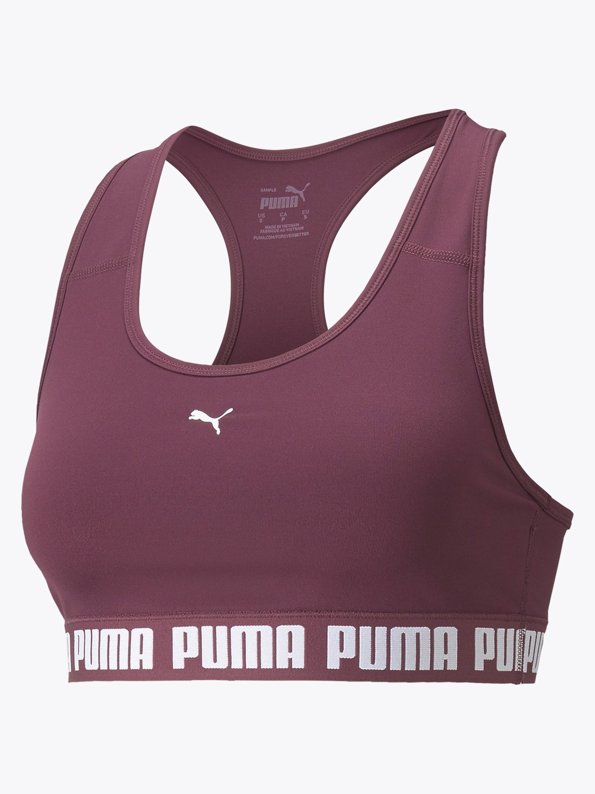 Puma Mid Impact Strong Bra Grape Wine