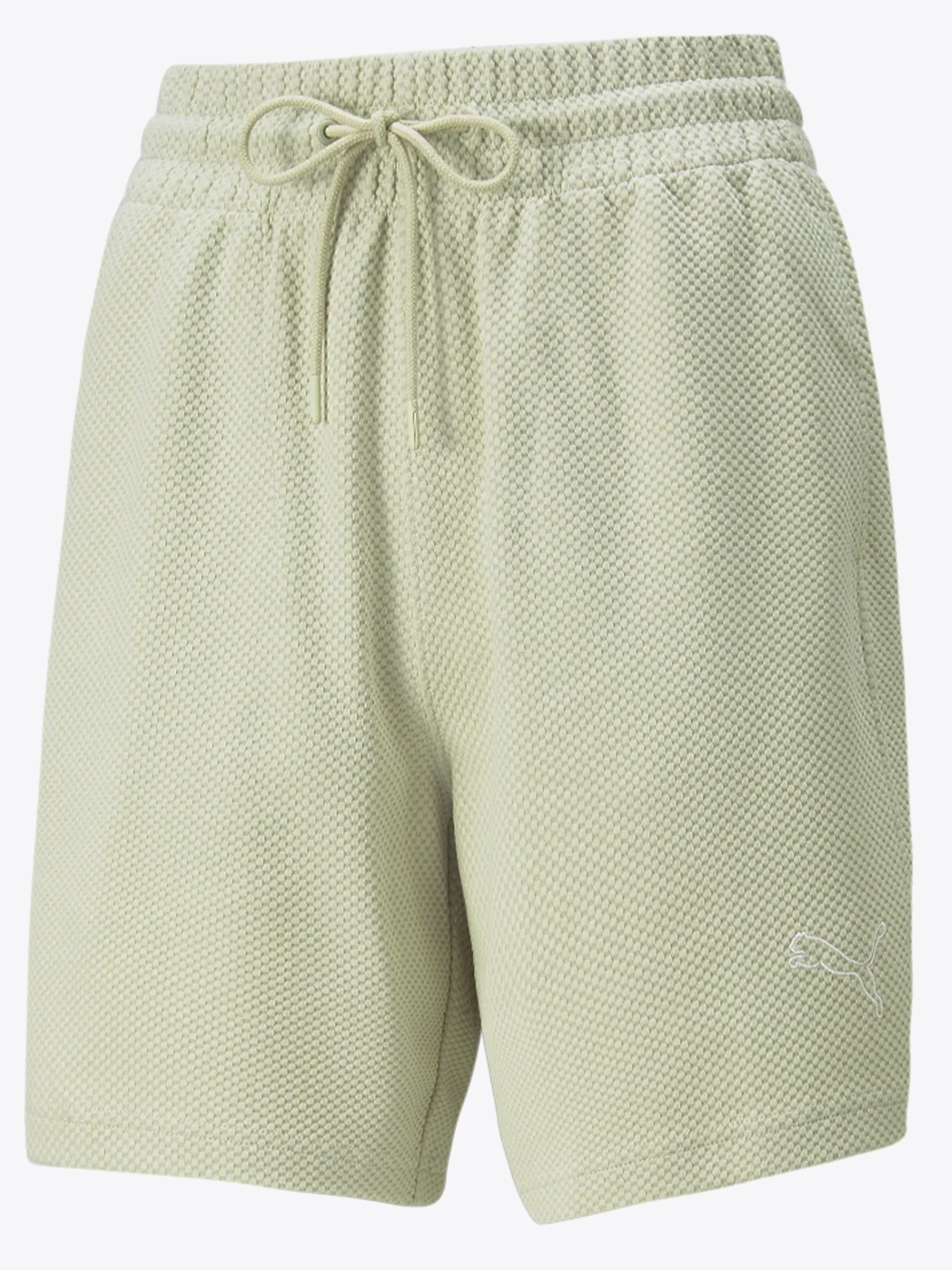 Puma Her 7" High Waist Shorts Spring Moss
