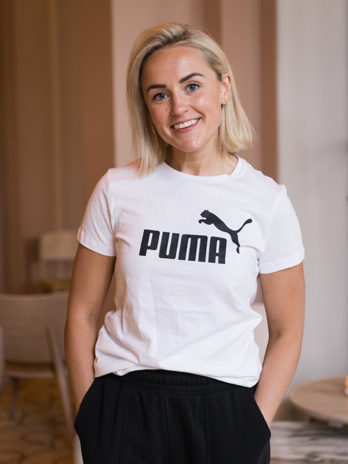 Puma Essentials Logo Tee Puma White