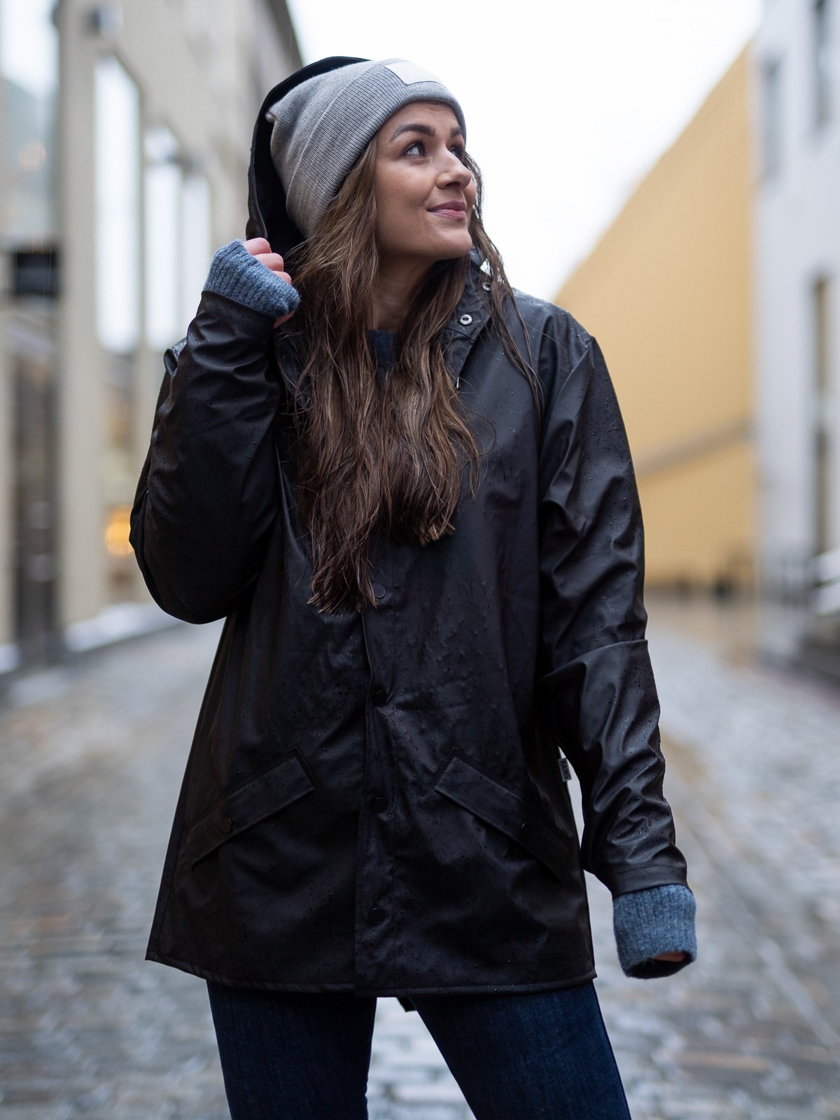 Rains Jacket Black