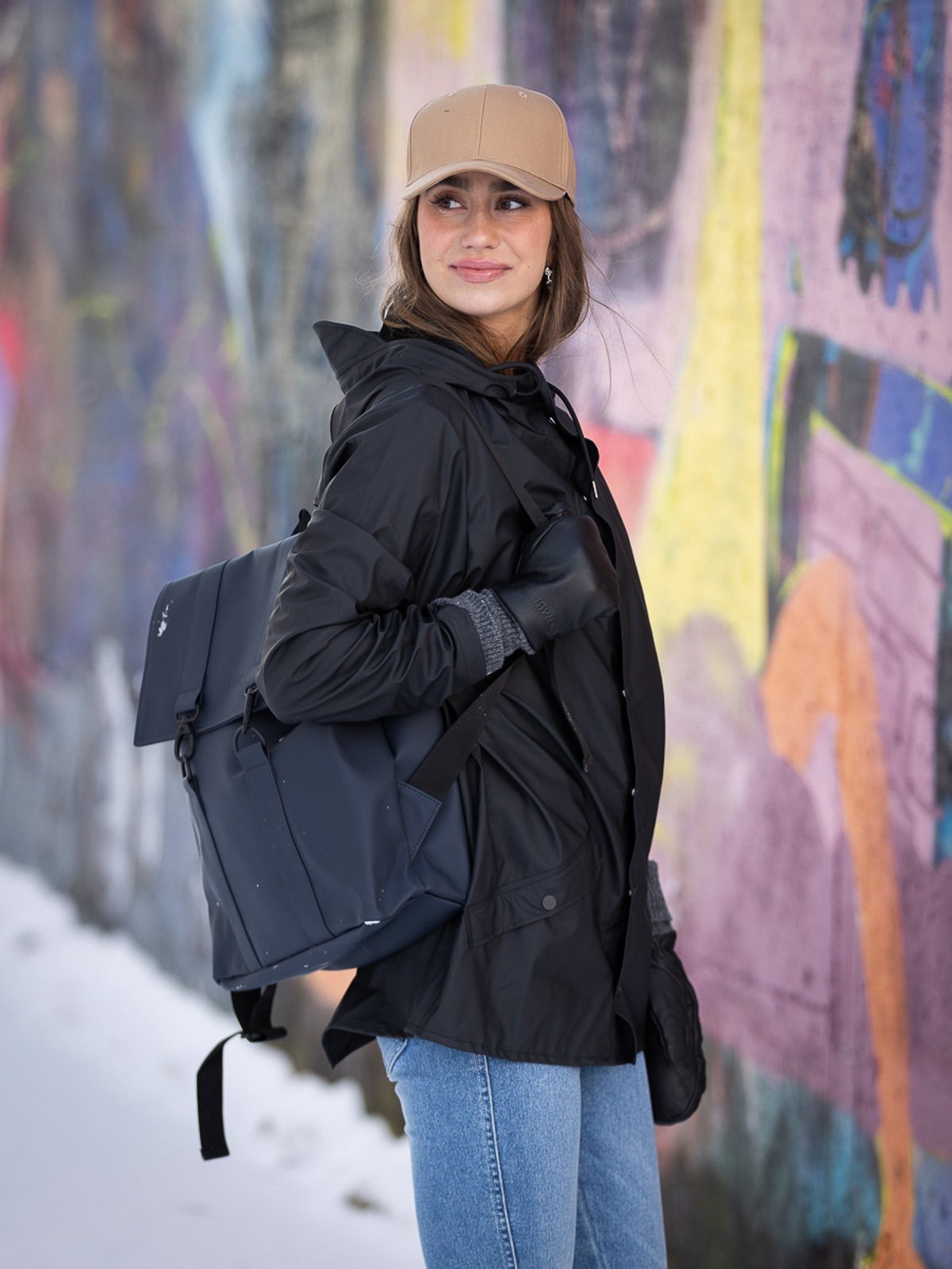 Rains Messenger Bag Navy