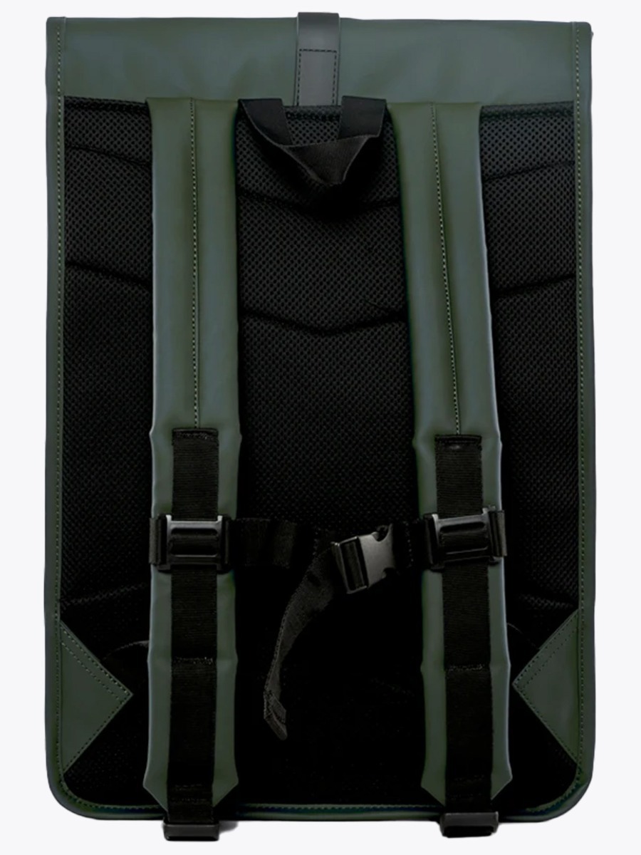 Rains Roll Top Rucksack Green