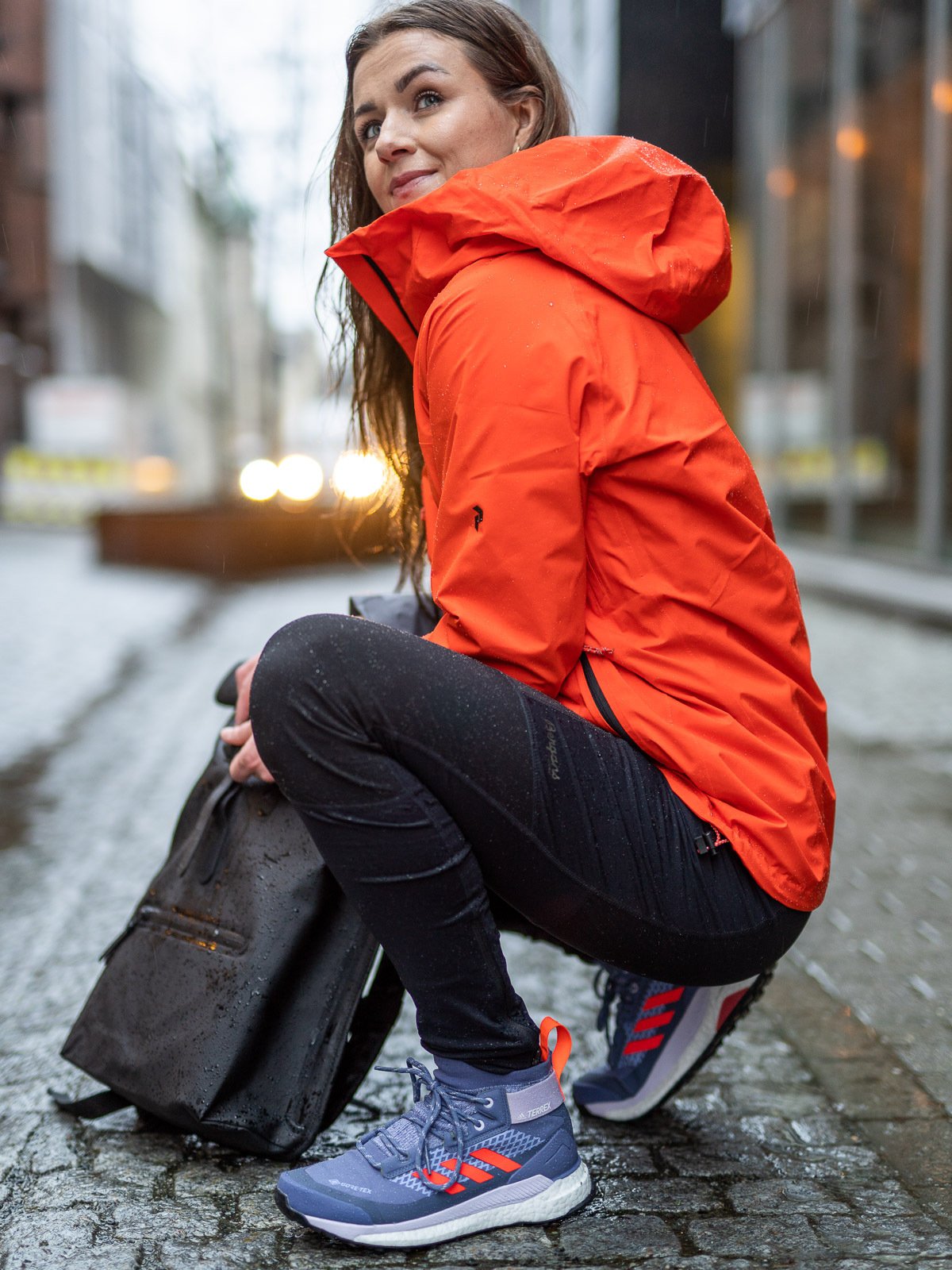 Rains Rolltop Rucksack Black