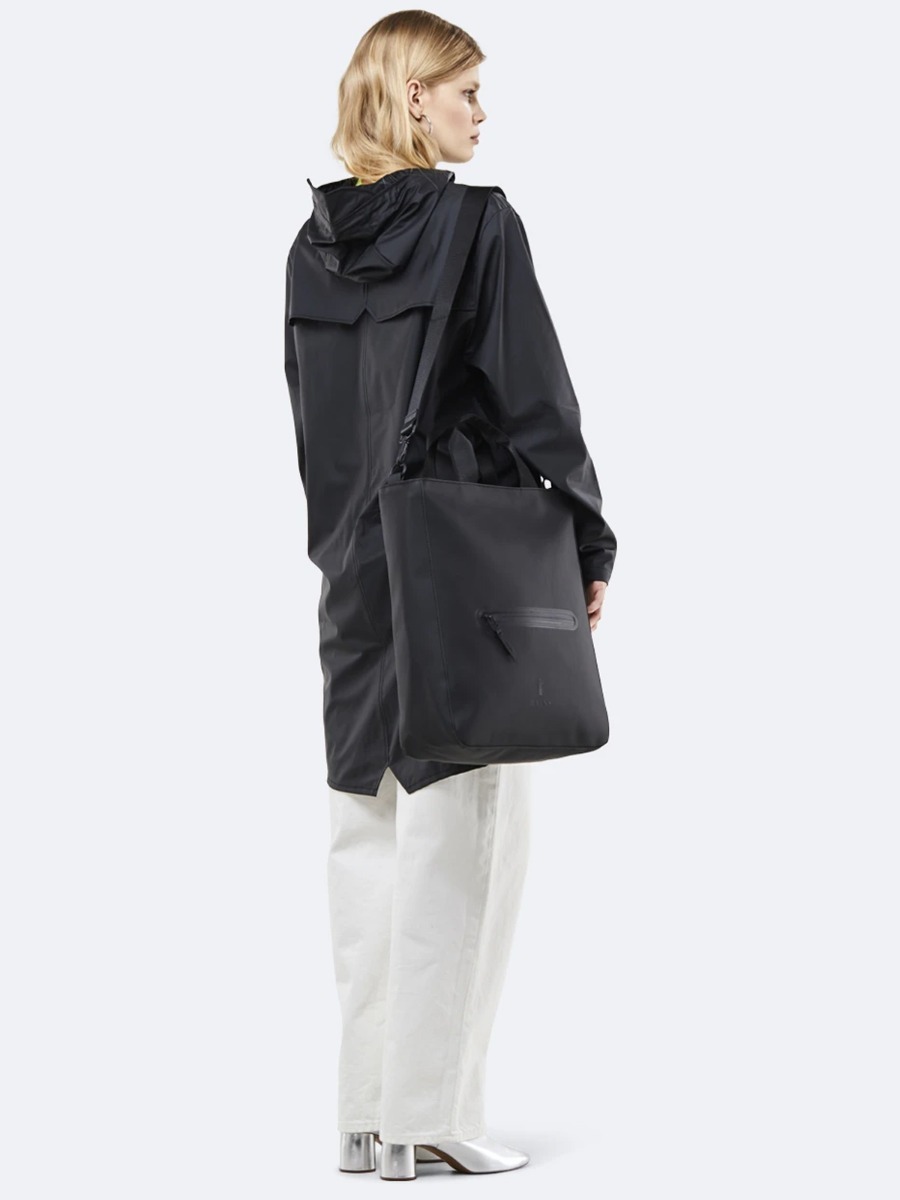Rains Tote Crossbody Black