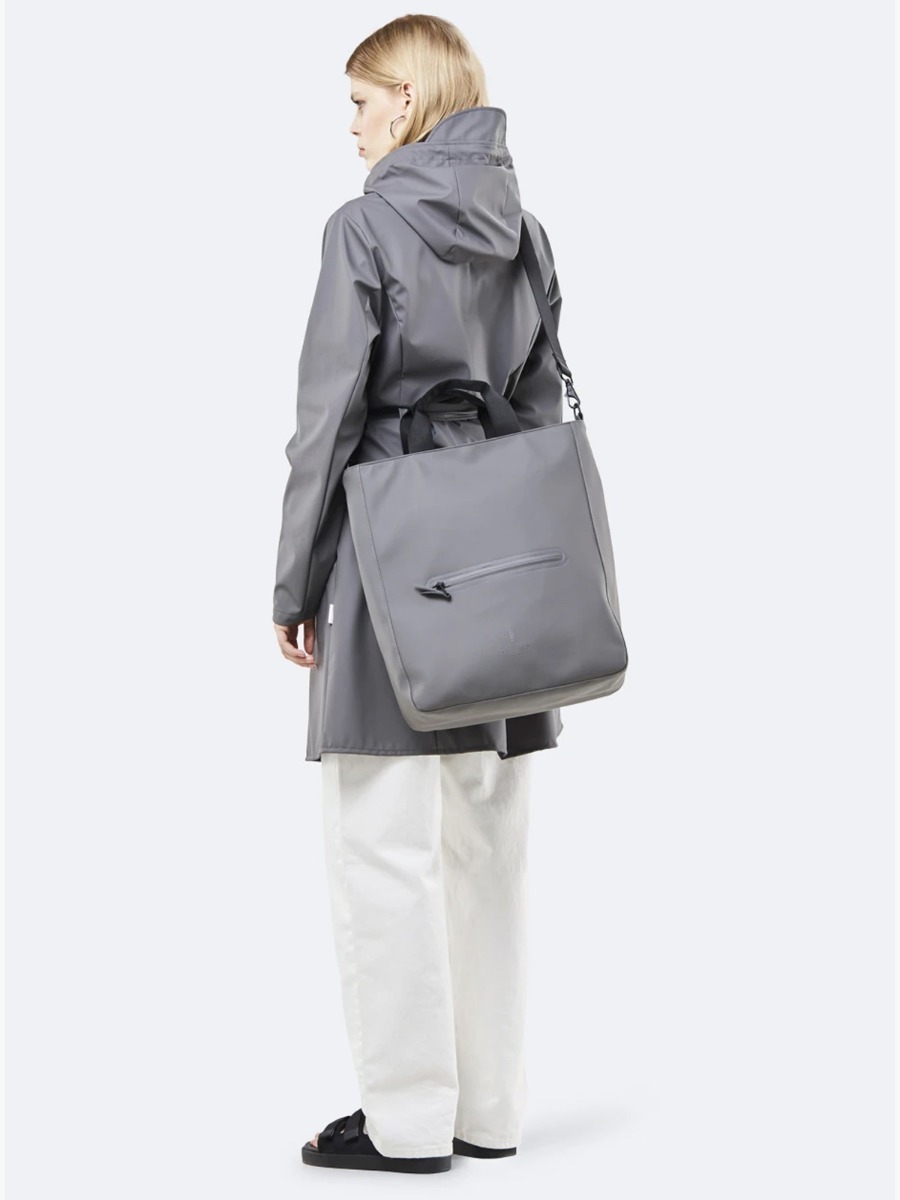 Rains Tote Crossbody Charcoal