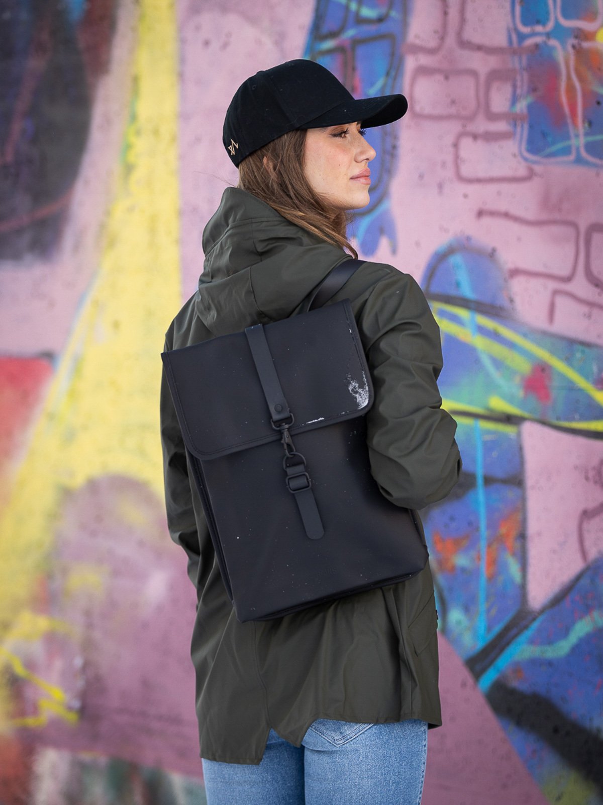 Rains Rucksack Black