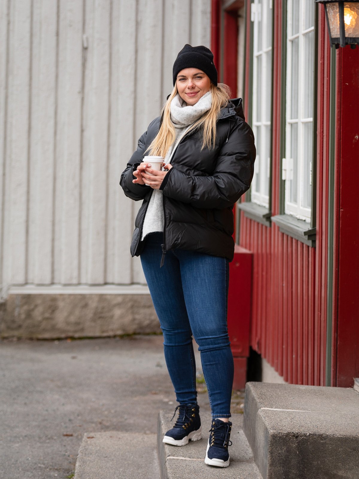 Rains Puffer Jacket Black