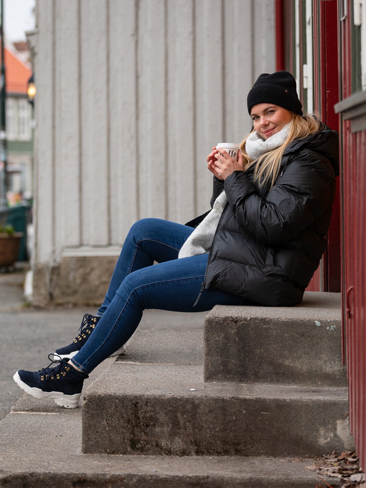 Rains Puffer Jacket Black