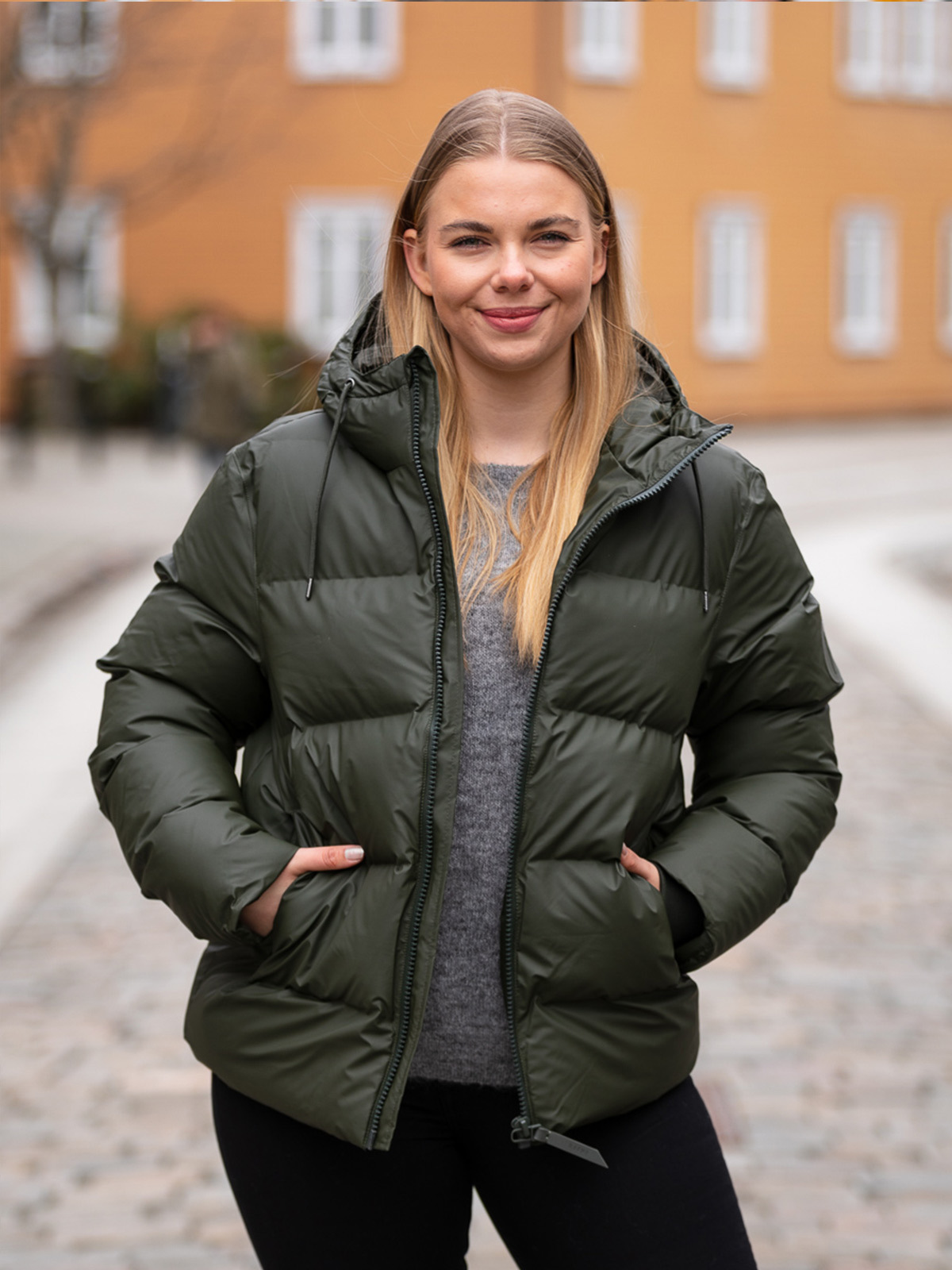 Rains Puffer Jacket Green