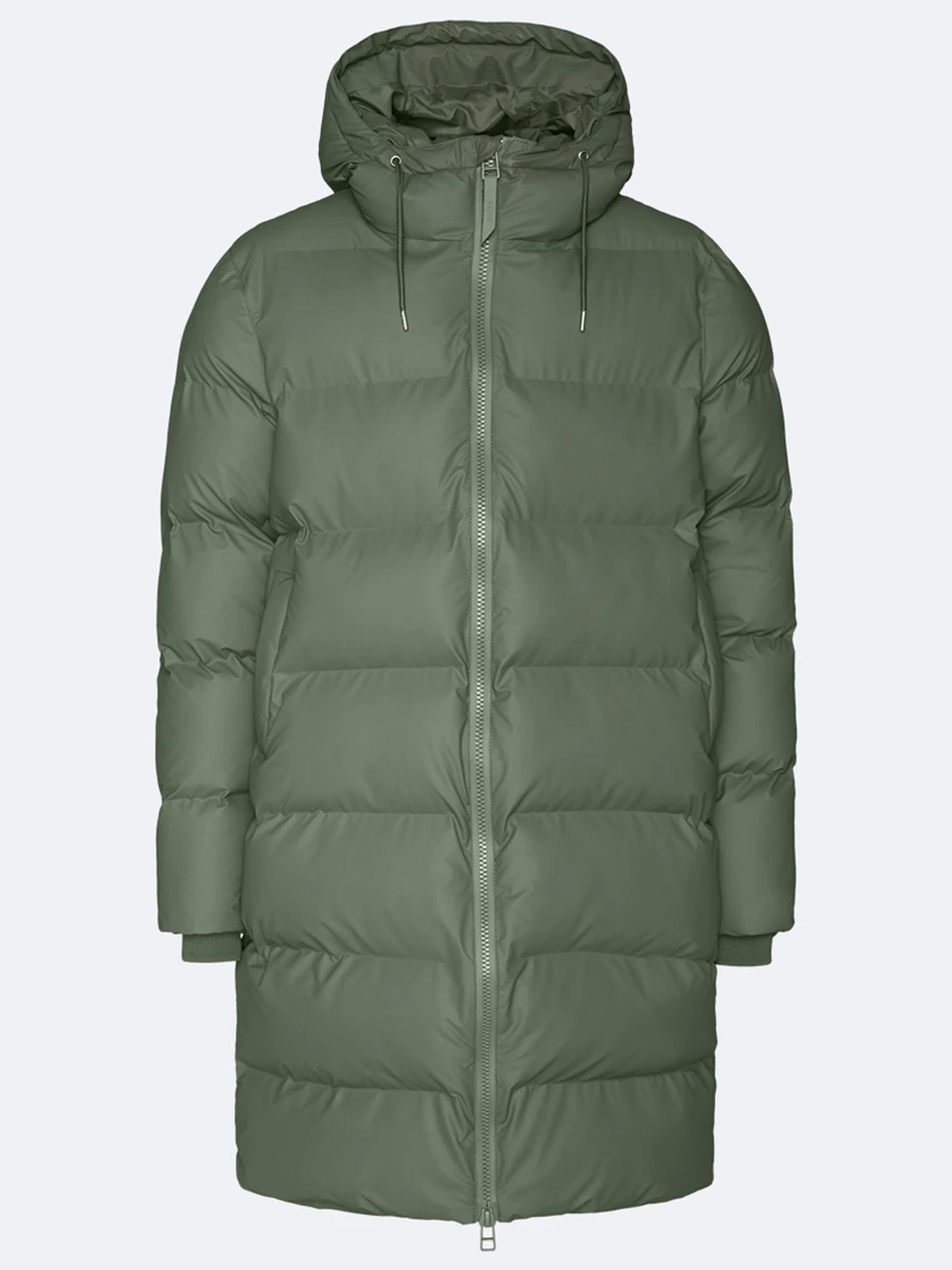 Rains Long Puffer Jacket Olive