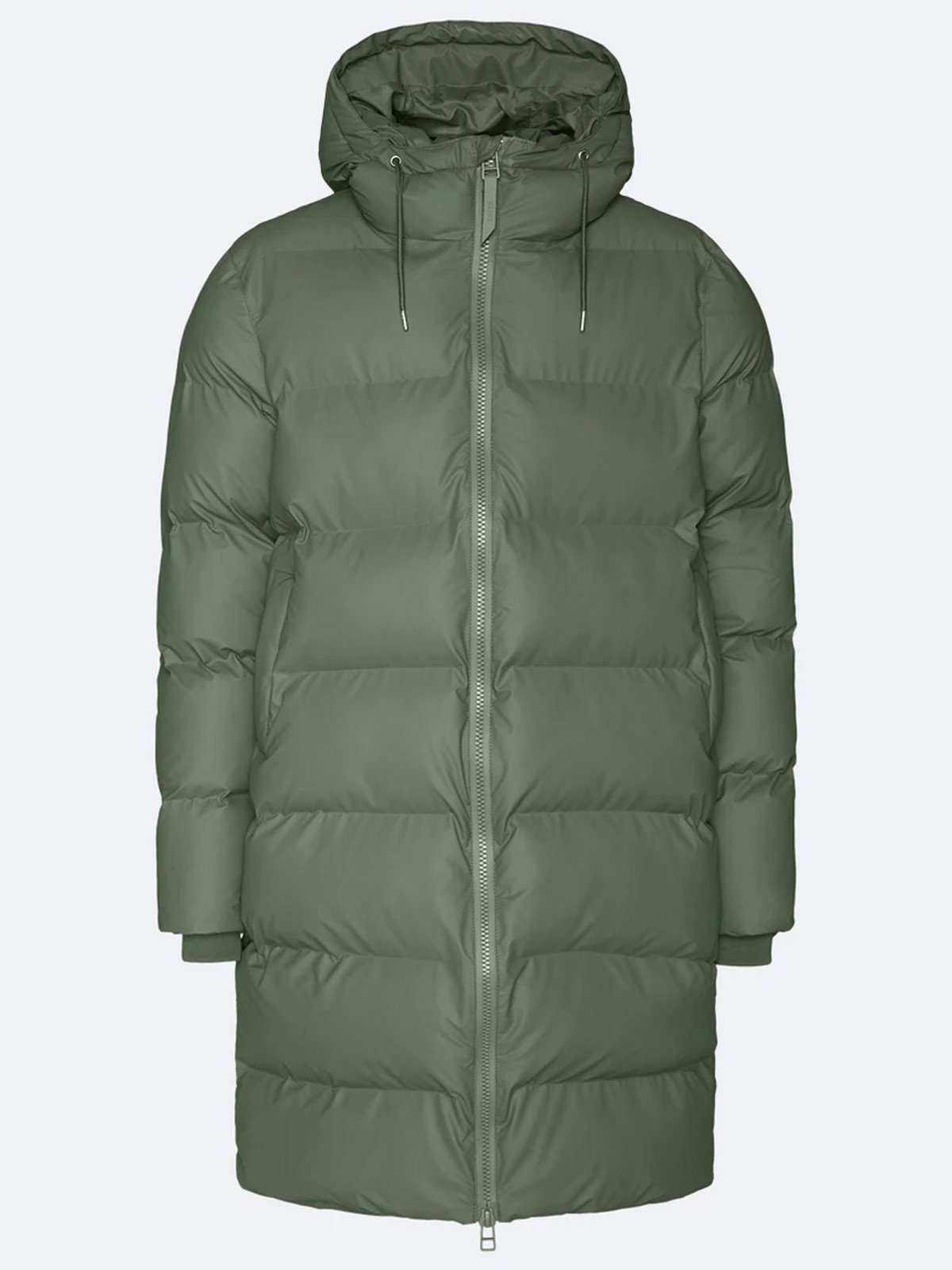Rains Long Puffer Jacket Olive
