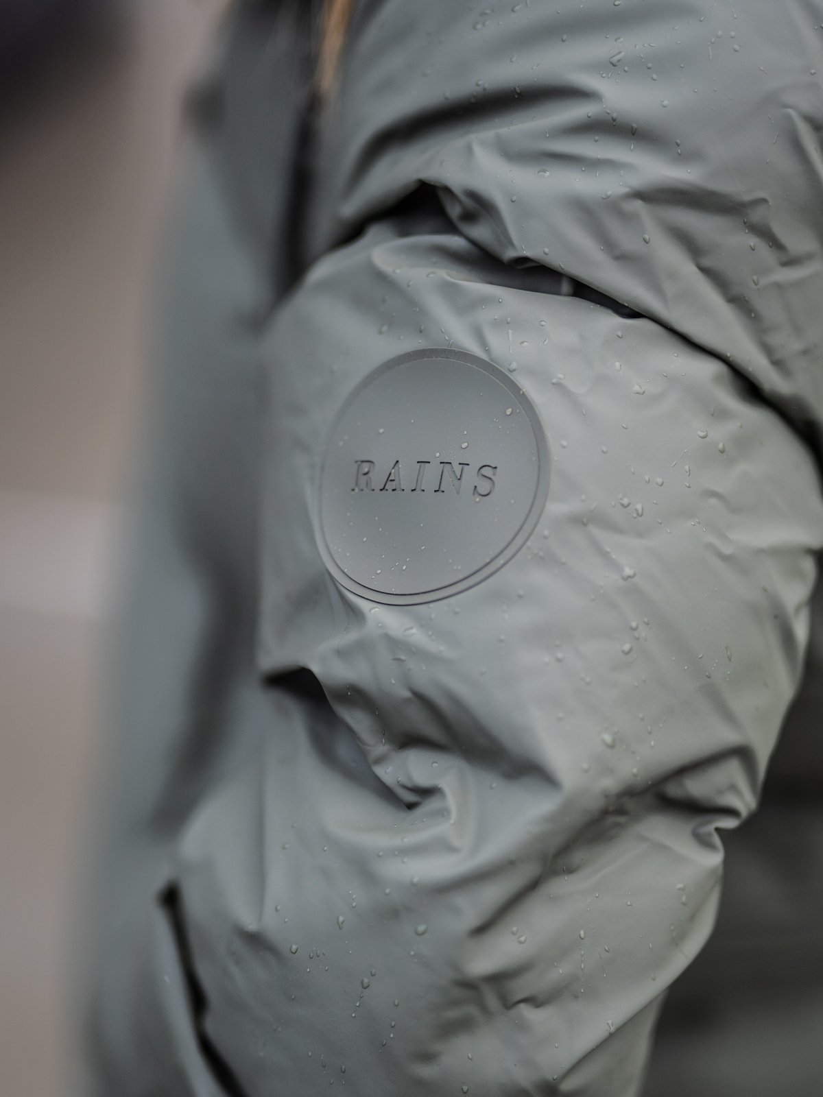 Rains Long Puffer Jacket Olive